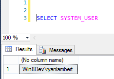 SQL SYSTEM_USER() Example