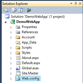 Solution Explorer - Visual Studio