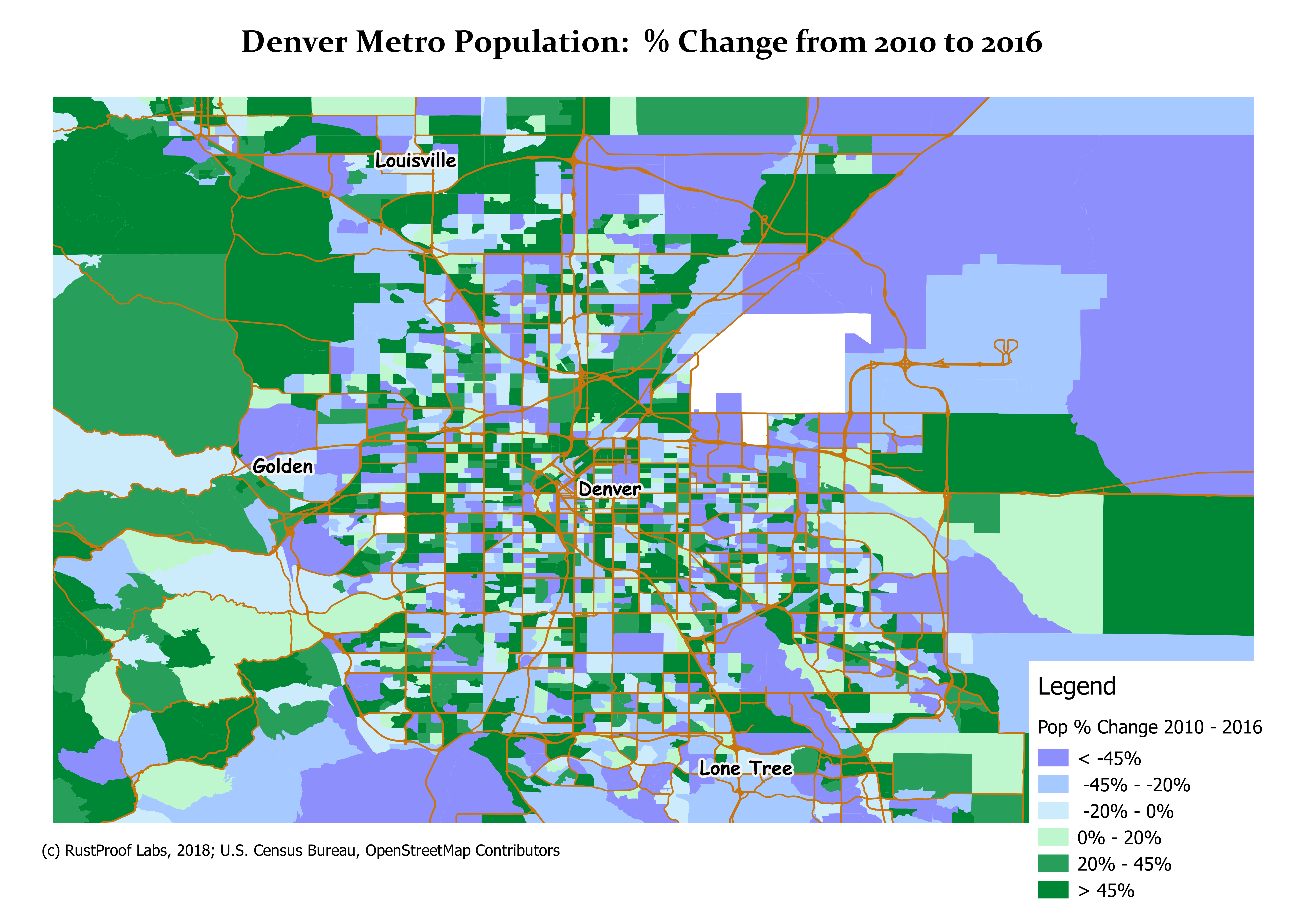 Visualizing Colorado's Growing Population 2010 to 2016 Blog